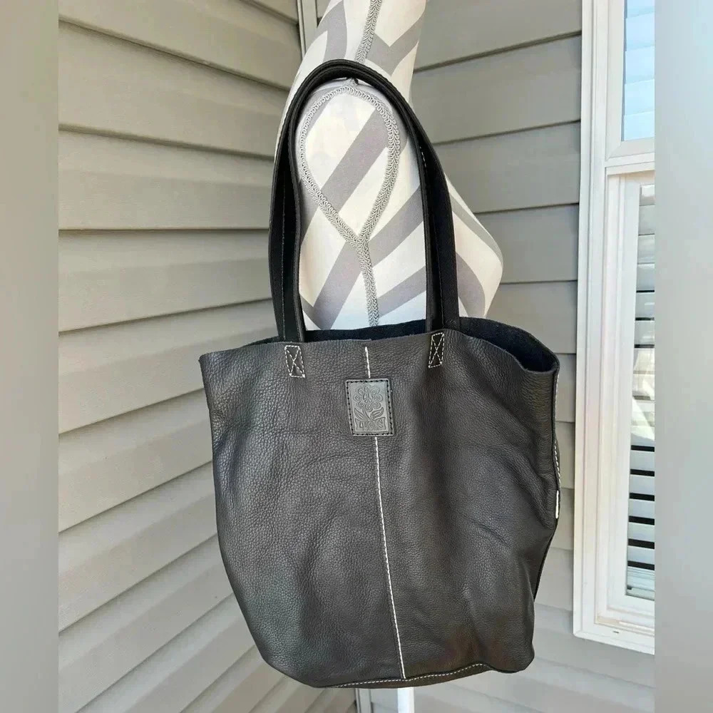 Lucky Brand Black Soft Leather Shoulder Bag